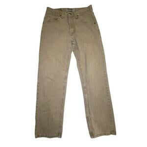 Wrangler Authentic Acid Wash Khaki Straight Leg Jean